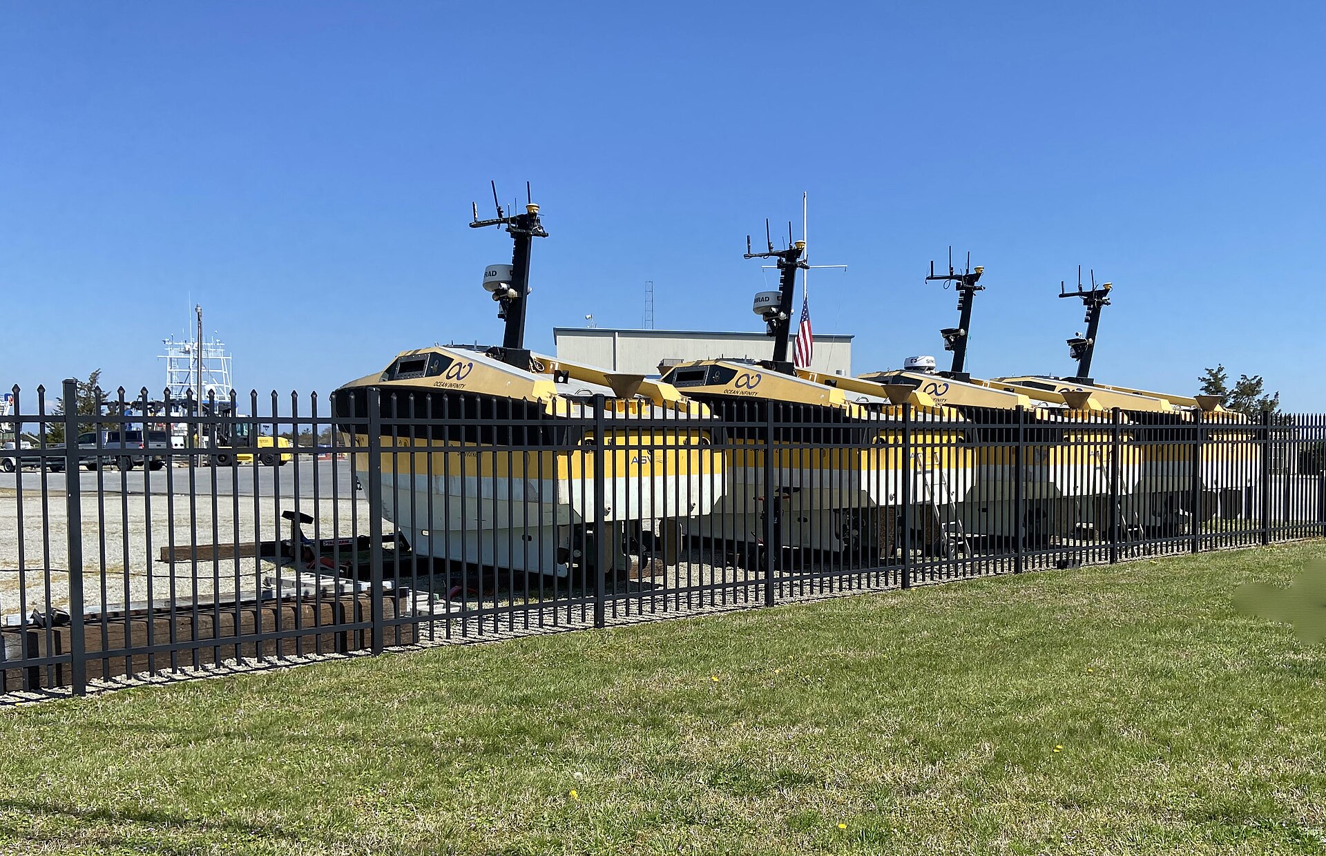 Four research autonomous surface vessels at a university facility, not MF Estelle